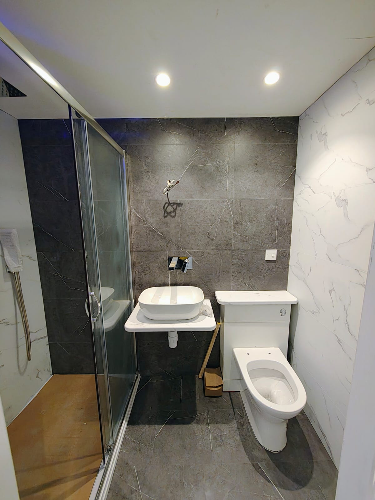 Calacatta SPC Wall Panels Tiles Shower Bathroom 1.6sqm/box, SOLID CORE