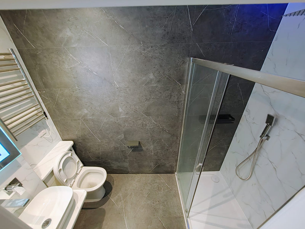 Calacatta SPC Wall Panels Tiles Shower Bathroom 1.6sqm/box, SOLID CORE