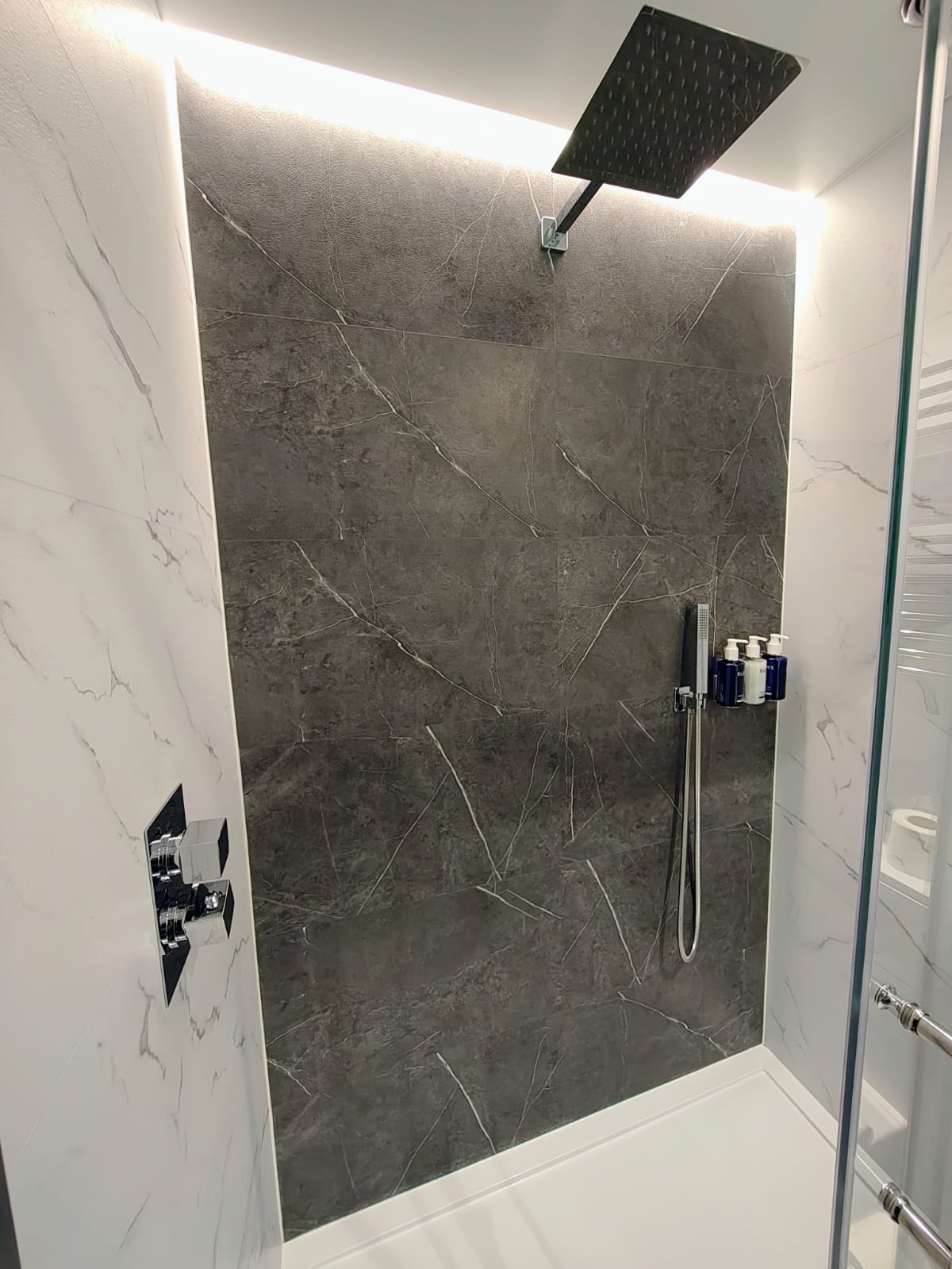Calacatta SPC Wall Panels Tiles Shower Bathroom 1.6sqm/box, SOLID CORE